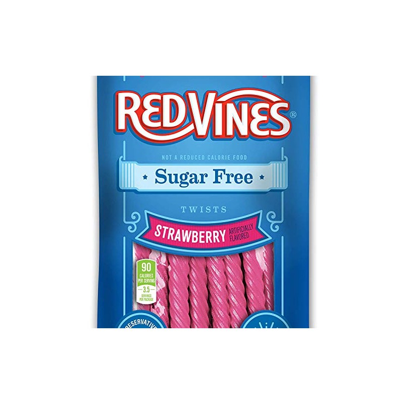 Red Vines Sugar Free Licorice, Strawberry Flavor, Soft & Chewy