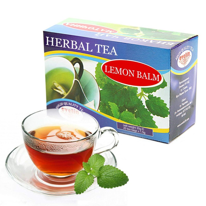 80 Tea Bags Lemon Balm Melissa Tea 4 Boxes x