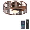 Coolbull Ceiling Fan with Light Remote Control - 20 Inch