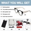 OCCI CHIARI 5.0+ Wide Reading Glasses Women Oversized Fashion Readers