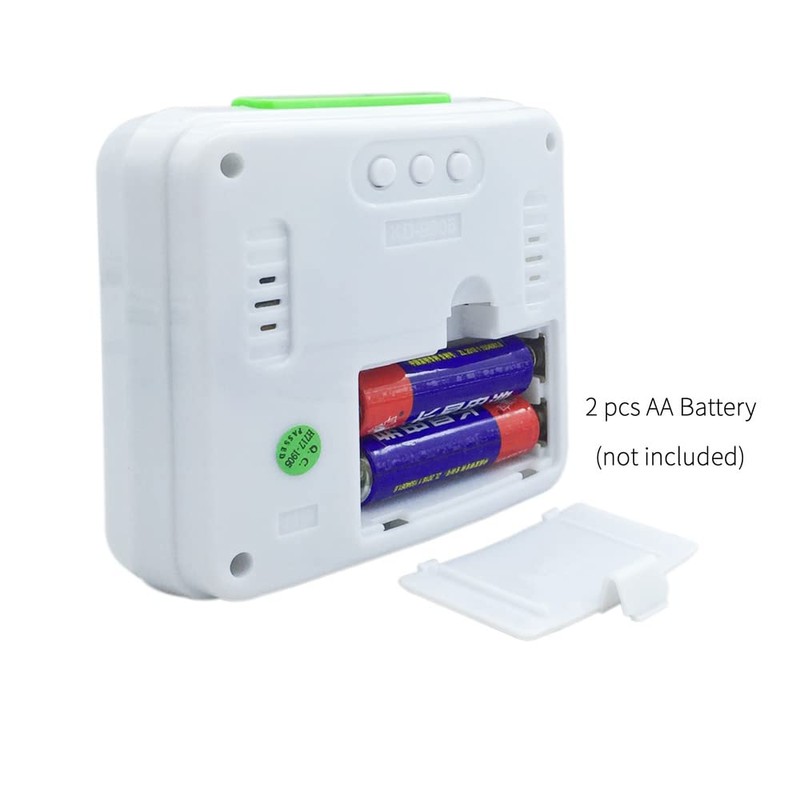 English Talking Alarm Clock with Date, Day and Temperature, for