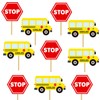 School Bus Centerpiece Sticks Back to School Party Decorations Back