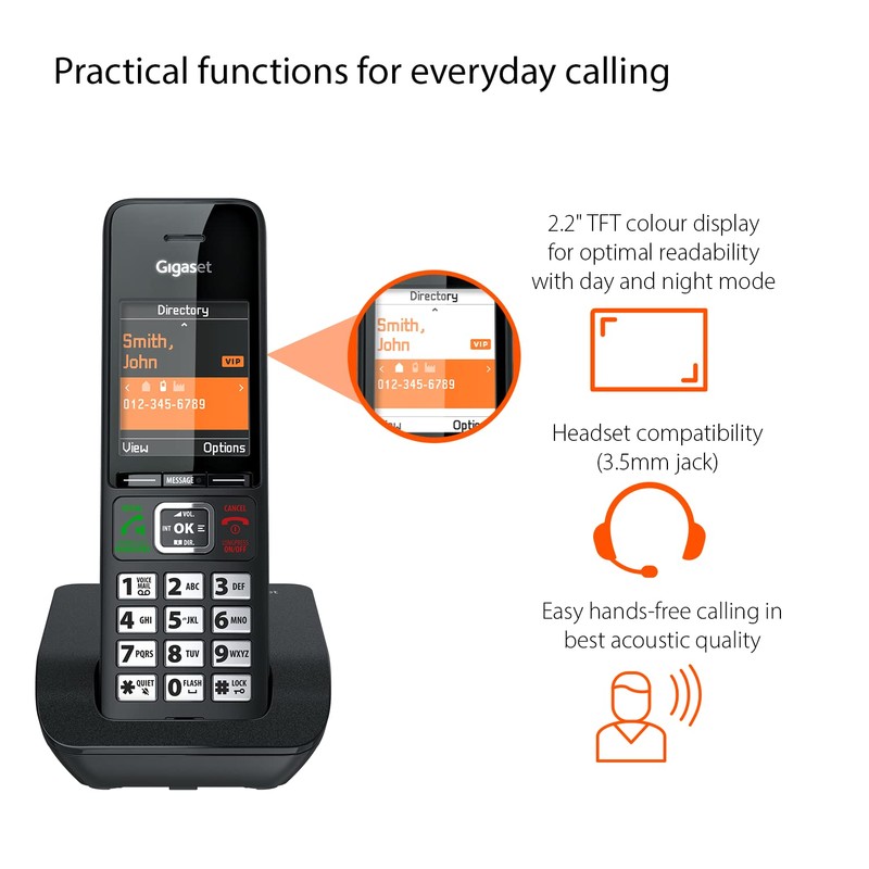 Gigaset Comfort 552A Trio - 3 Cordless Phones - Answering