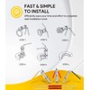 5 Pack Hydraulic Seal Installation Tool Kit, Hydraulic Cylinder Piston