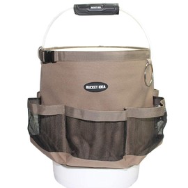 MELOTOUGH Bucket Idea Wash Tool Organizer for 5 Gallon Bucket, Cleaning Pockets for Car Wash Supplier, Khaki Color (1)