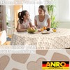 ANRO Oilcloth Tablecloth, Washable, Oilcloth, Garden Tablecloth, Outdoor, Indoor, Oval,