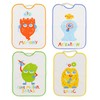 Ti TIN Pack of 4 Waterproof Baby Bibs with Rubber