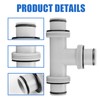 T-Piece Pool Hose Connector Diameter 38 mm: 3-Way Pool Hose