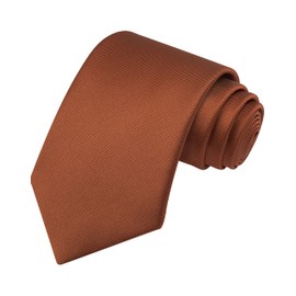KissTies Mens 58'' Regular Rust Tie Business Wedding Necktie + Gift Box