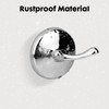 Ntipox Polished Chrome Towel Hooks Antique, 2 Pack Coat Robe