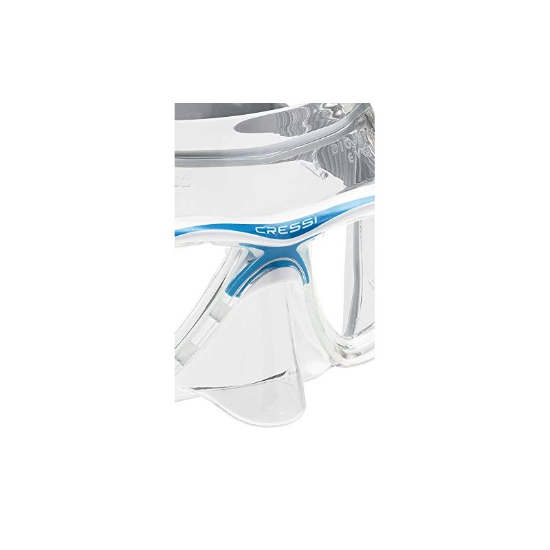 Cressi Big Eyes Evolution Crystal, white/blue