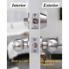 Lanwandeng (6Sets) All Keyed Same Entry Door Knob and Single