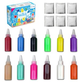 Coniuty Magic Water Elf Toy Powder Refill 6 Packs + 12 Bottles Aqua Fairy Water Color Gel Kit