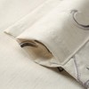 VOGOL Kitchen Curtain Valances for Small Windows, Gray Vines Embroidered