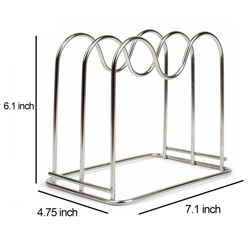 LENITH Stainless Steel Wire Cutting Board Holder, Cutting Board Rack