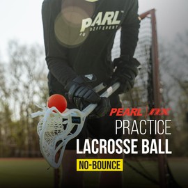 PEARL NX Greaseless Lacrosse Balls by Guardian Innovations (10 Pack) - Long Lasting, No-Bounce Balls Perfect for Indoor Play and Practice - Red