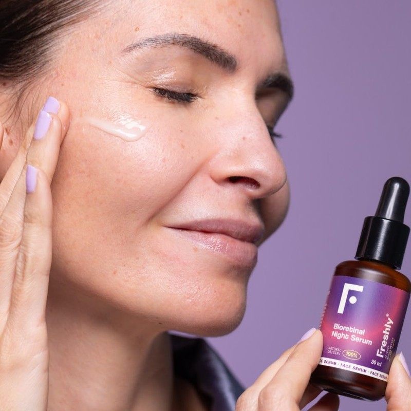Freshly Cosmetics 100% Natural retina face serum, reduces wrinkles and
