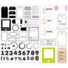 GLOBLELAND 8.3x5.8in Label Clear Silicone Transparent Stamps for DIY Card