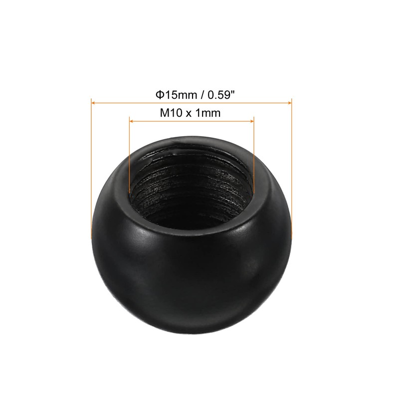 PATIKIL M10 x 1mm Thread Lamp Finials Cap Knob, 10
