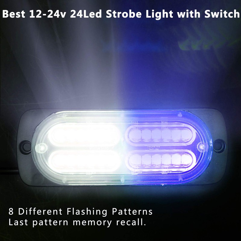 EASE2U E Led Warning Lights, 4pcs Emergency Warning Caution Hazard