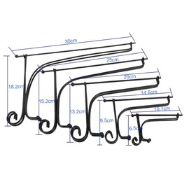 Plate Holders Display，1 pcs 4" - 12" Iron Display Stand Easel Classic Display Stand Black Iron Easel Plate Holder Stand Bowl Plate Photo Frame Book (5#)