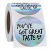 Hybsk 2 Inch You've Got Great Taste Tiny Holographic Stickers