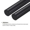 MECCANIXITY ABS Plastic Rod Round Solid Bar 10 mm x