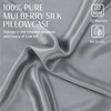 100% Mulberry Silk Pillowcase - Queen - Silver Grey