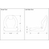 Concentric Case Skid Steer Bucket Seat Fits 40XT 60XT 70XT