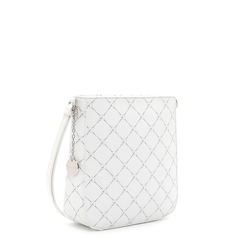 Tamaris TAS Anastasia 30103 Women's Shoulder Bag Checked, White, Unit