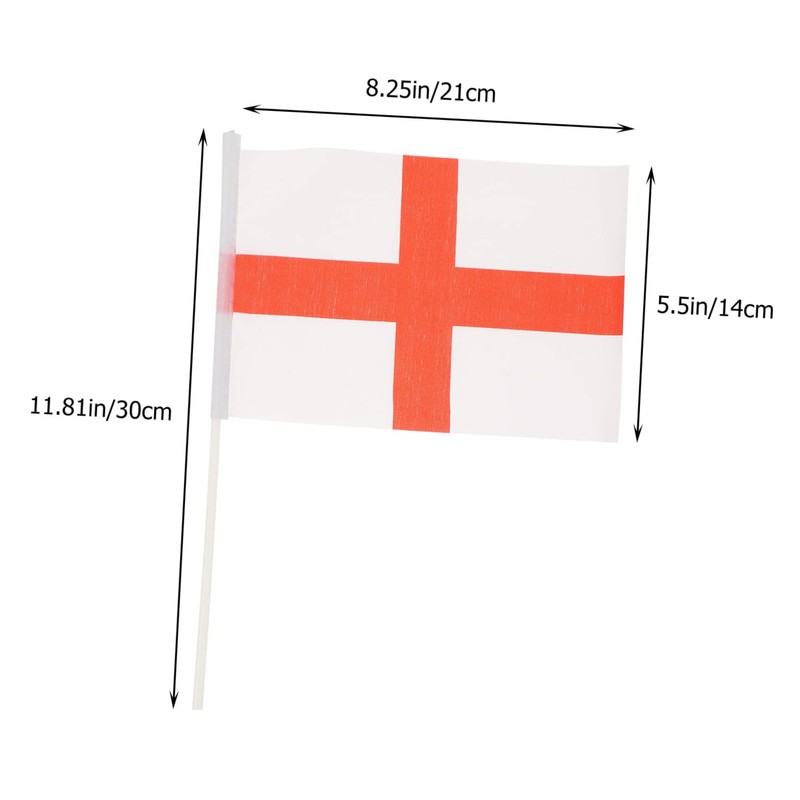 Kisangel 3sets Patriotic Decorations Hand Flags Small Flag for Parties