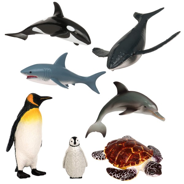 Terra by Battat – Sea Animal Toys – Sea Animal Figurines – Small Animal Toys – Collectible Figurines – Educational Toy – Sea Life Animal Set