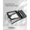 EsengNoyi Mens Ratchet Belt, Click Belts for Men Leather, Black-Silver