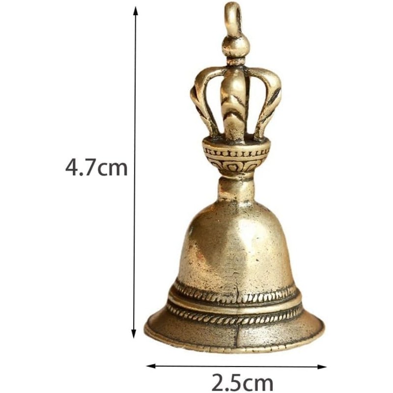 Retro Copper Bell Wind Chimes,Demon Subduing Bell Creative Solid Brass