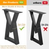 Rioychan 16 '' Metal Bench Legs, Desk and Coffee Table