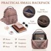 Small Backpack Purse for Women,VASCHY Cute Vegen Leather Mini Backpack