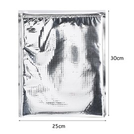CYTGOUPER 5PCS Aluminum Foil Insulated Bag,Reusable Silver Insulation Bag,25x30cm Small Cool Bags Thermal Cooler for Travel Picnic Lunch Travel Camping and Daily Food Preservation