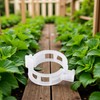 100Pcs White Plastic Trellis Clips Plant Support Clips,Tomato Clip,Cages Plants