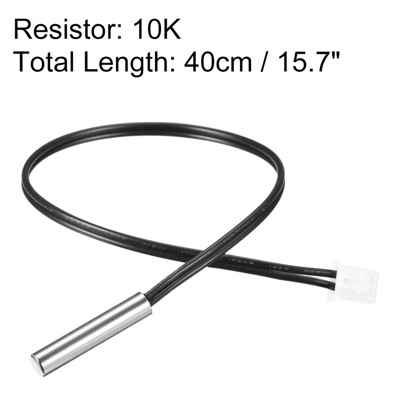uxcell 10K NTC Thermistor Probe 15.7 Inch Stainless Steel Sensitive