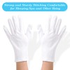 Paxcoo 6 pares de guantes de algodón blancos XL para