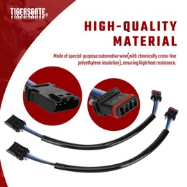 TIGERSGATE 12" Handlebar Front Plug & Play Turn Signals Extension Wire Harness Kit for 2016-up Harley Dyna, Forty Eight, Softail and Sportster