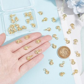 UNICRAFTALE 30Pcs 24K Gold Plated Filigree Box Necklace Clasps Stainless Steel Oval Fish Hook Clasp Horse Eye Multi-Strand Clasp Bracelet Connectors for Layered Necklaces Jewelry Making