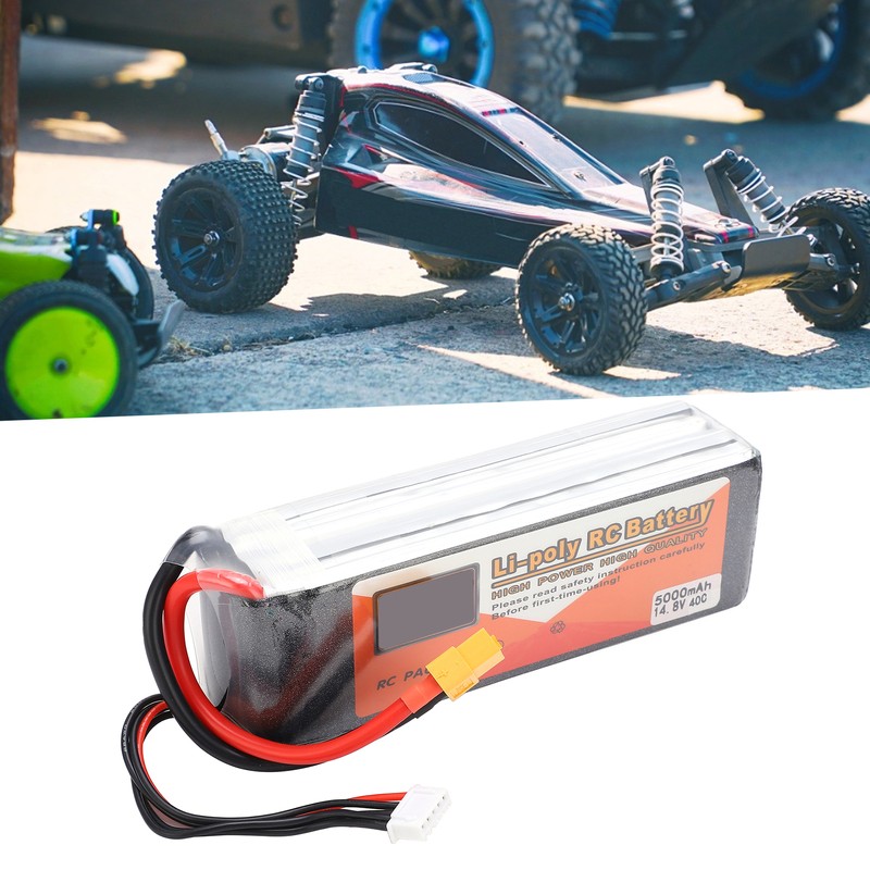 14.8V 5000mAh 40C 4S XT60 Plug LiPo Battery for FPV