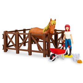 Craze Bibi & Tina Horse Grooming Set, Horse Riding Toy Figures incl. Grooming accessories.