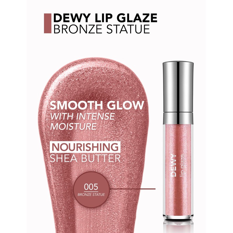 Flormar Dewy Lip Glaze 005 Bronze Statue - Moisturising &
