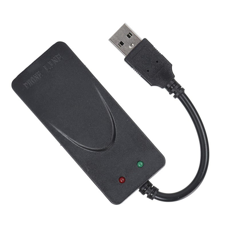 USB 56K External Dial Up Fax Data Modem Dual RJ11
