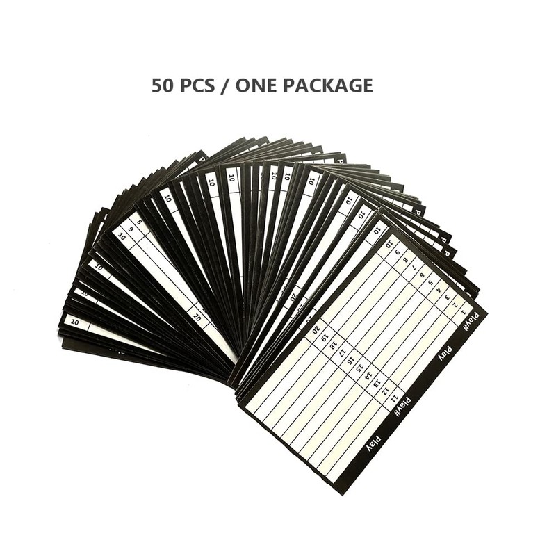 Playbook Wristband Inserts Play Cards Sheets (Adult Size)