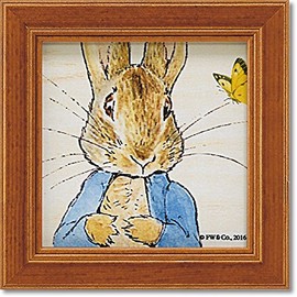 Upower Peter Rabbit Mini Art "Peter and Butterfly" PF-00571 W 4.7 x H 4.7 inches (12 x 12 cm)