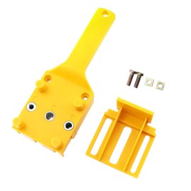 Gasea 8pcs Woodworking Doweling Jig Kit, 6/8/ 10mm Drill Guide Handheld Wood Dowel Hole Saw Drill Tools