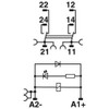 PHOENIX CONTACT RIF-1-RPT-LDP-24DC/2X21/FG Preassembled Relay Module with Relay Base, Safety